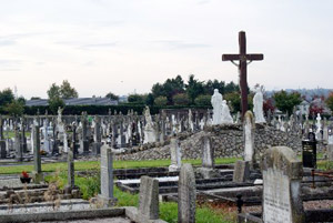 statue in a cemetery
